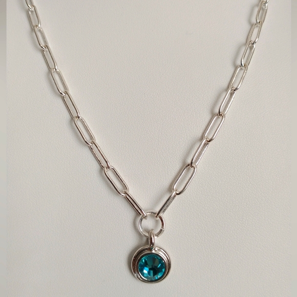 Swarovski Paperclip Chain Necklace - Picture 2 of 8